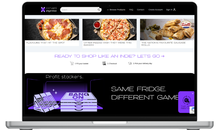 mobile optimised b2b store