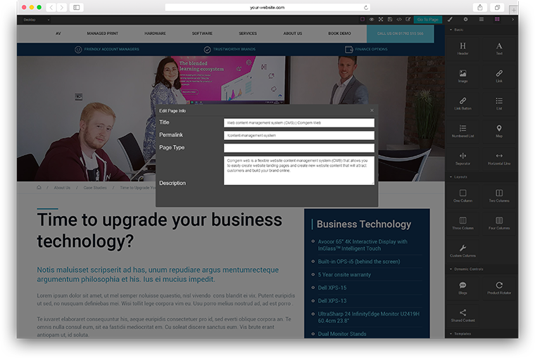 CRM and marketing campaigns managed within the Comgem platform for OWS