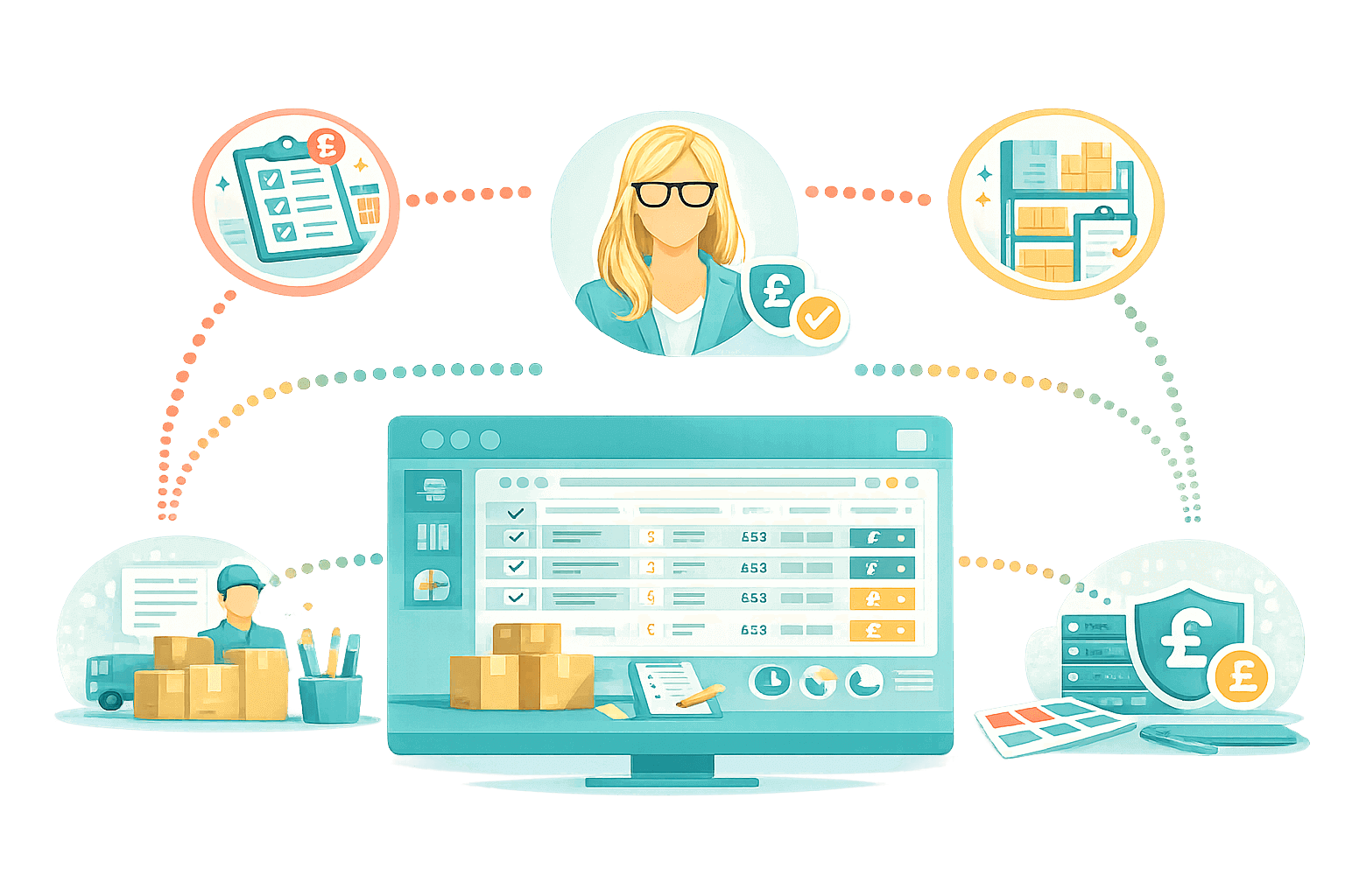 Operations dashboard and order visibility view