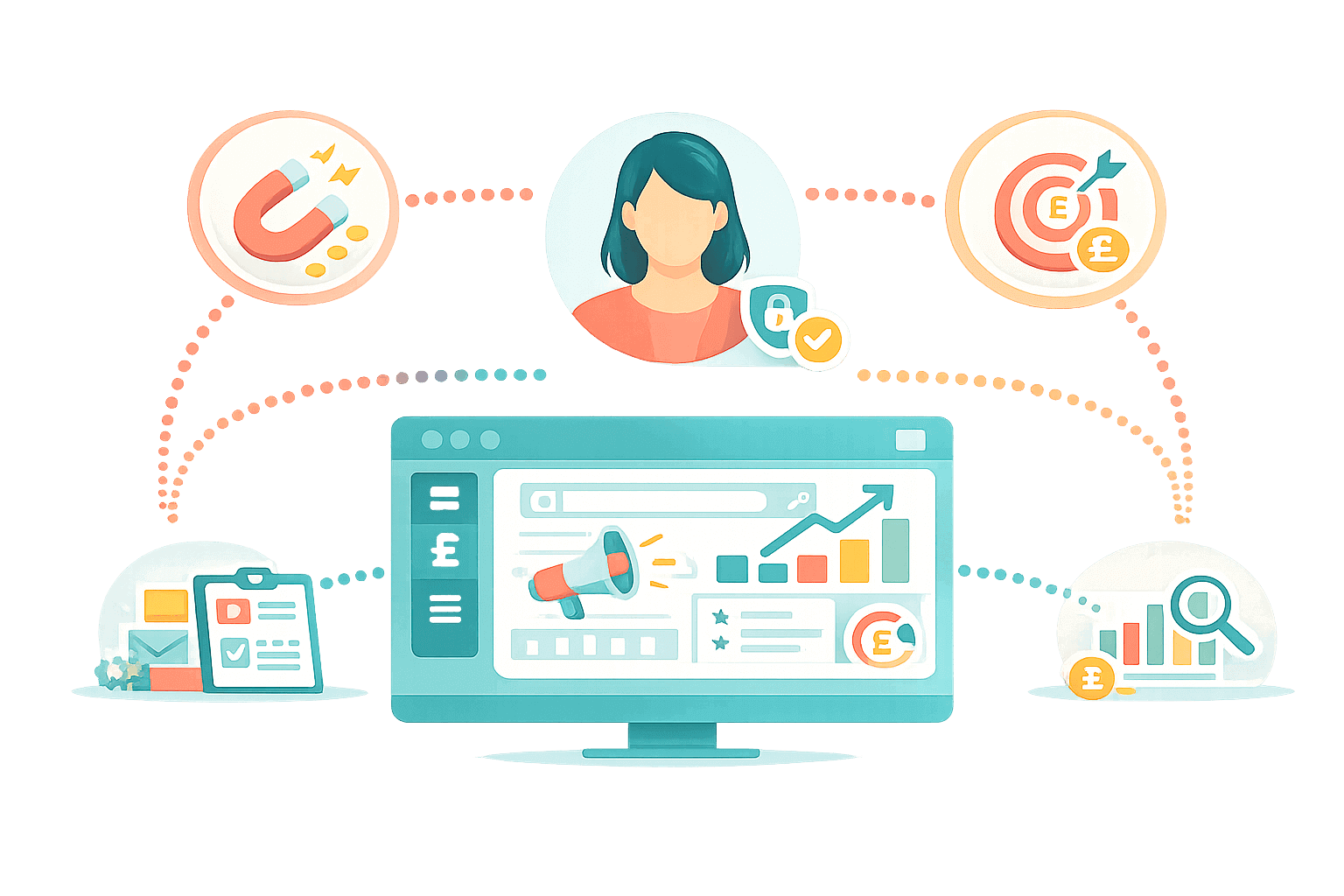 Comgem marketing tools dashboard