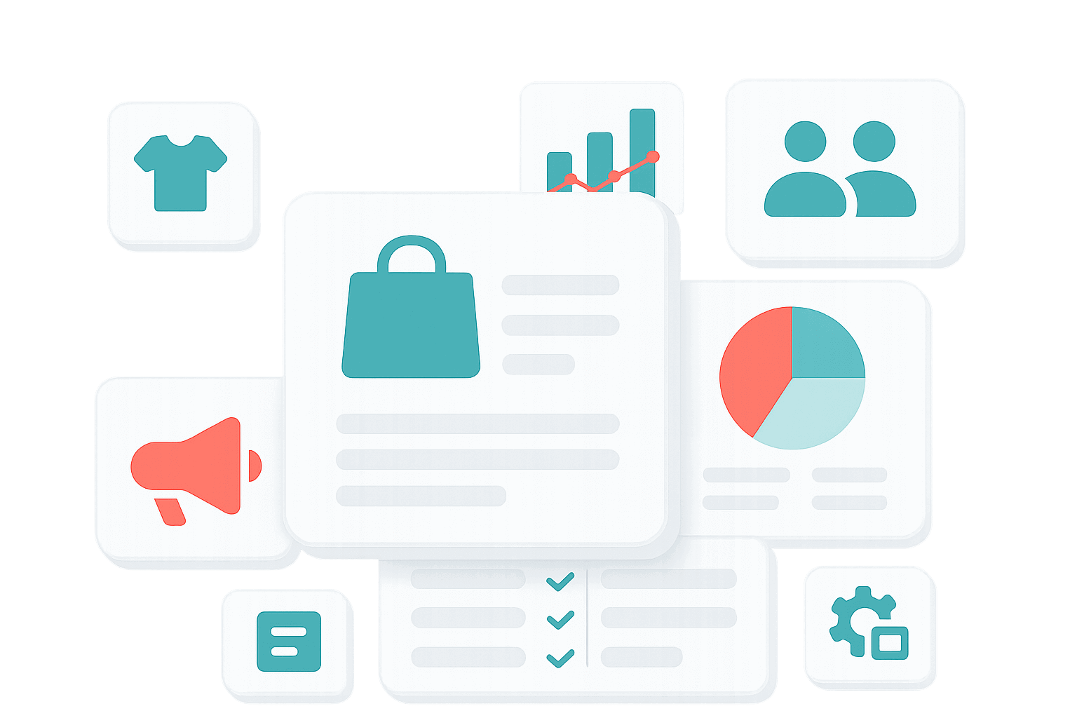 Comgem B2B ecommerce platform dashboard showing connected sales and operations tools