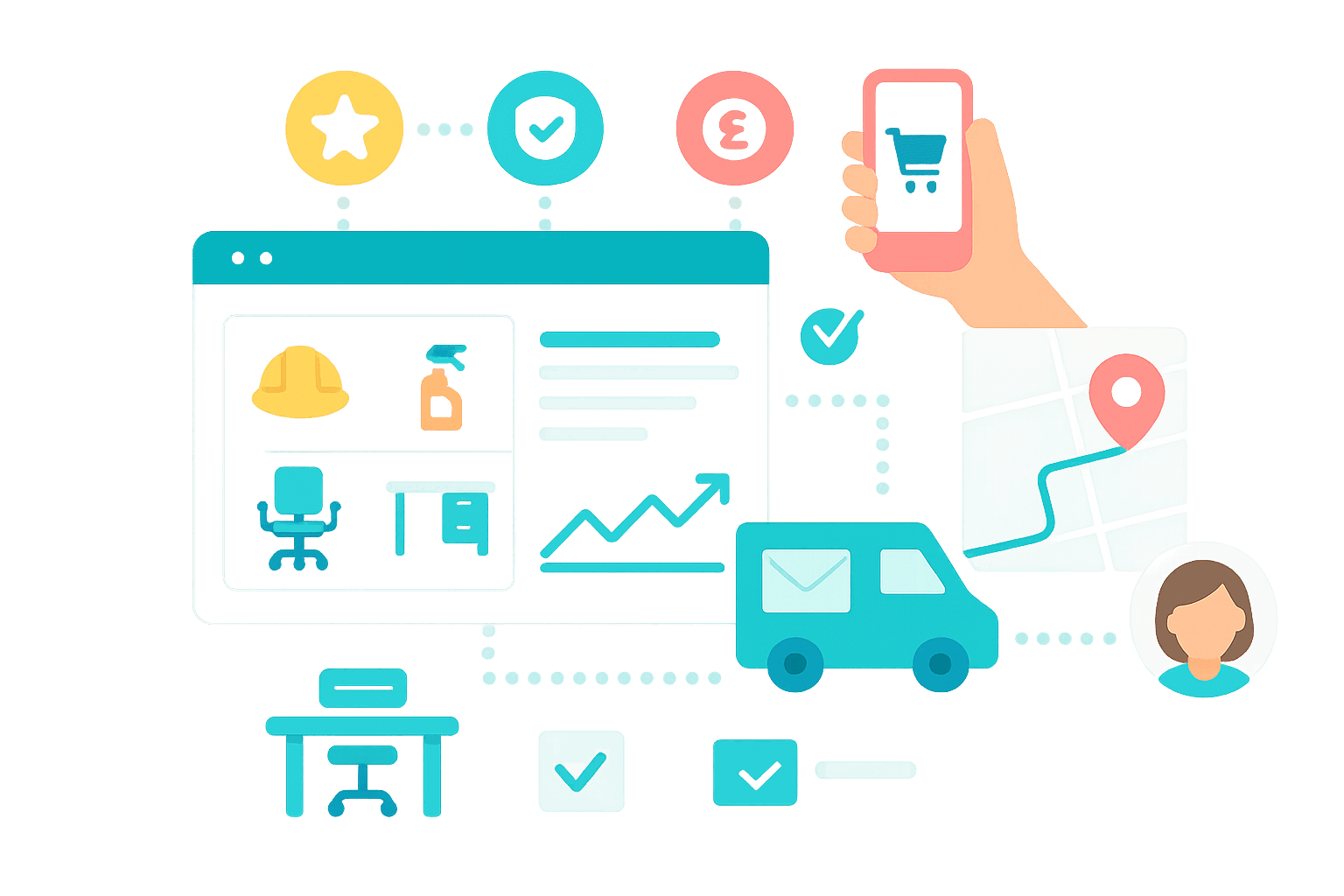 Comgem B2B ecommerce storefront showing personalised product listings and flexible pricing