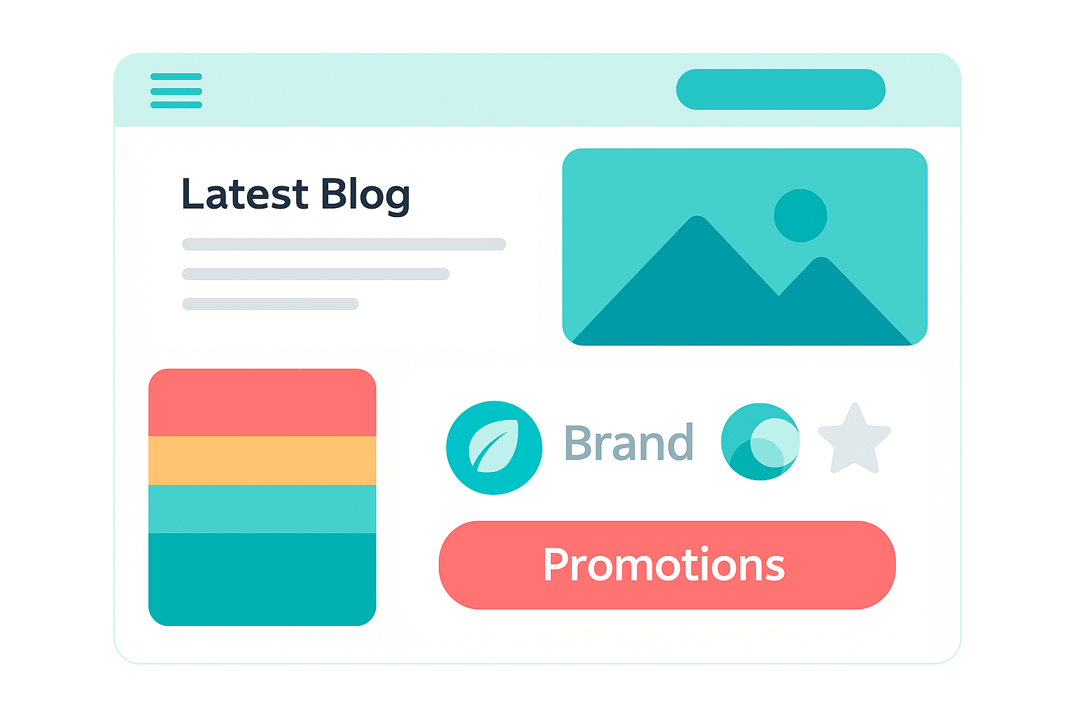 Dynamic website widgets for products, blogs, brands and promotions in Comgem CMS