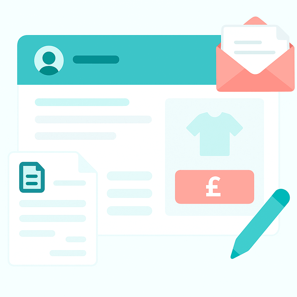 Automated branded emails with personalised content and visual template editing.